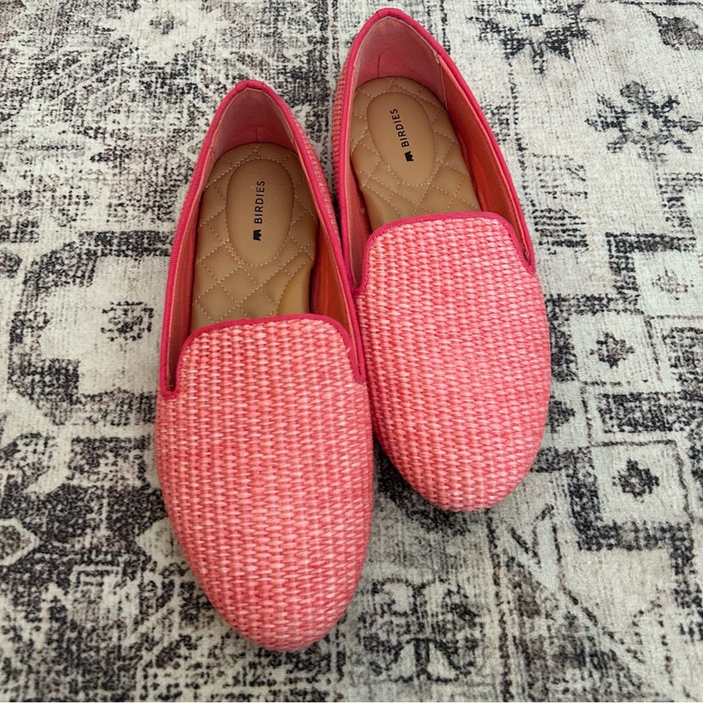 BIRDIES The Starling in Lipstick Raffia size 8